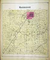 Harrison Township Map and Plat 1884