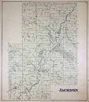 Jackson Township Map and Plat 1884