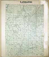 LaGrange Township Map and Plat 1884