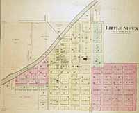 Map of Little Sioux 1884