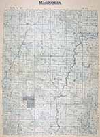 Magnolia Township Map and Plat 1884