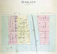 Map of Modale 1884