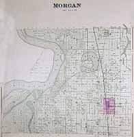 Morgan Township Map and Plat 1884