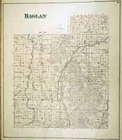 Raglan Township Map and Plat 1884
