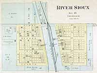 Map of River Sioux 1884