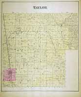 Taylor Township Map and Plat 1884