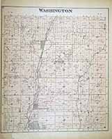 Washington Township Map and Plat 1884
