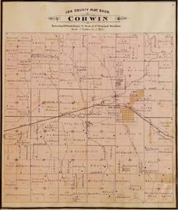 1884 map of Corwin Township