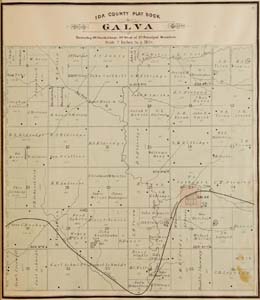 1884 map of Galva Township