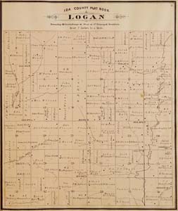 1884 map of Logan Township