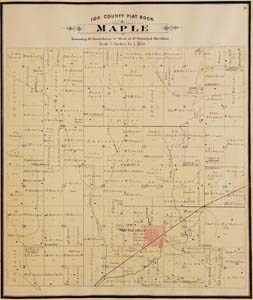 1884 map of Maple Township