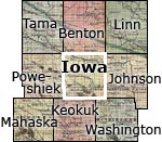 Iowa County and It's Neighboring Counties