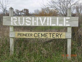 Rushville Pioneer Cemetery Sign