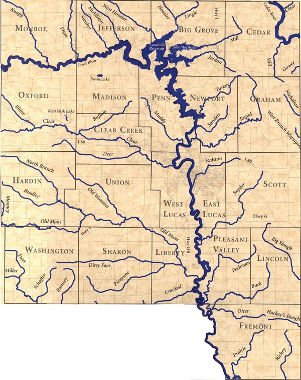 county creek map