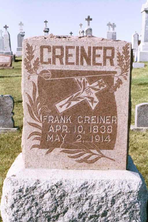 Frank Greiner gravestone photo