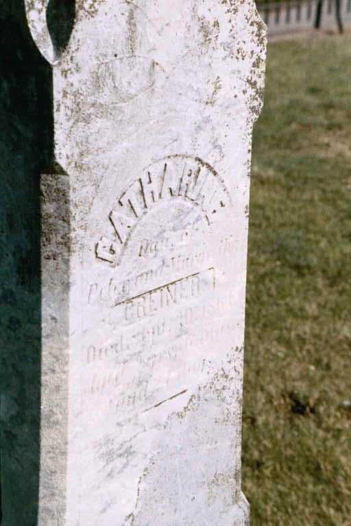 Catherine Greiner gravestone photo