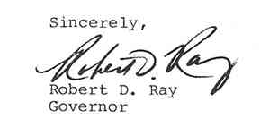 Governor's Signature Block
