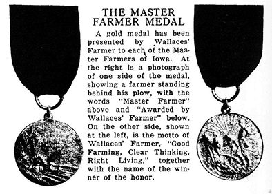 Master Farmer's Medal
