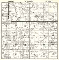 1930 Plat Map Cedar