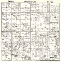 1930 Plat Map Harrison