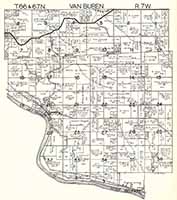 1930 Plat Map Van Buren