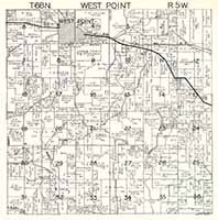 1930 Plat Map West Point