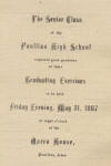 Commencement Program Paullina High School, 1907