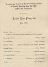 Commencement Program Paullina High School, 1907