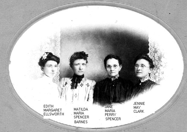 Jane Perry Spencer and three of her daughters