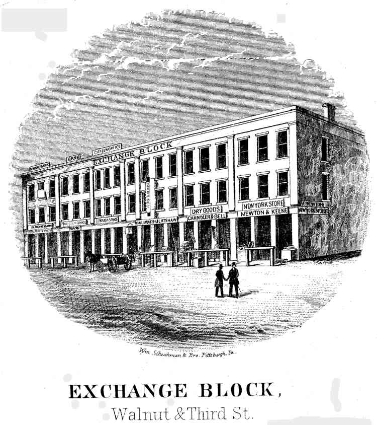 Exchange Block, Walnut & Third St., Des Moines, Iowa