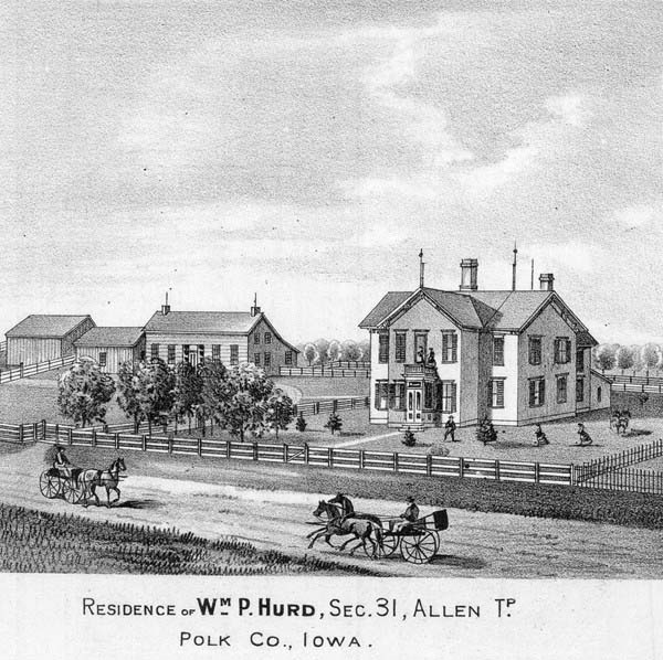 W. P. Hurd Residence, Polk County, Iowa