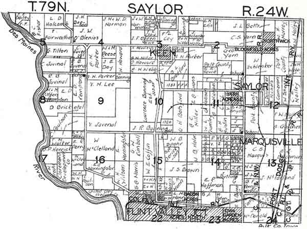 Saylor Township, Polk Co., Iowa 1930 Hixson