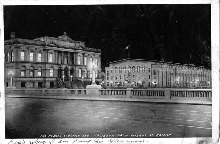 Library & Coliseum, Night in Des Moines 1912 Pg. 2