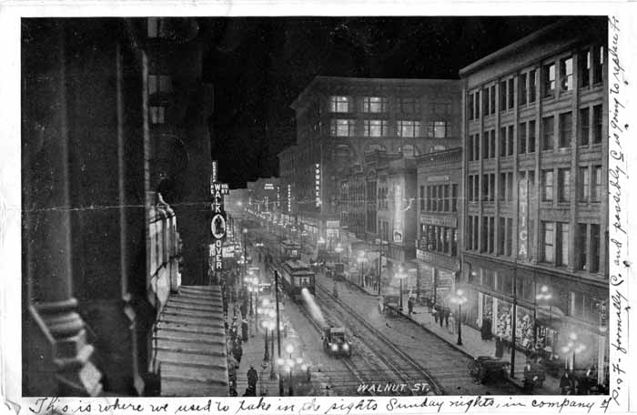 Walnut St., Night in Des Moines 1912 Pg. 5
