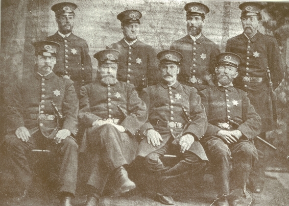 First Des Moines Uniformed Policemen 1878, Des Moines, Polk County, Iowa