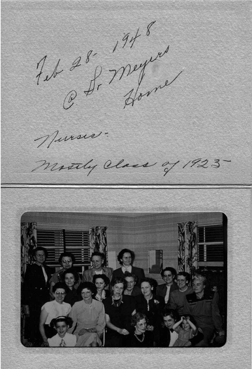Unknown Class of 1925 Nursing Group 1948, Polk County, Iowa