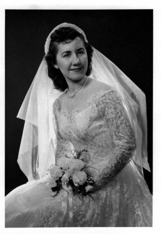 Unknown Bride, circa 1950's, Polk County, Iowa