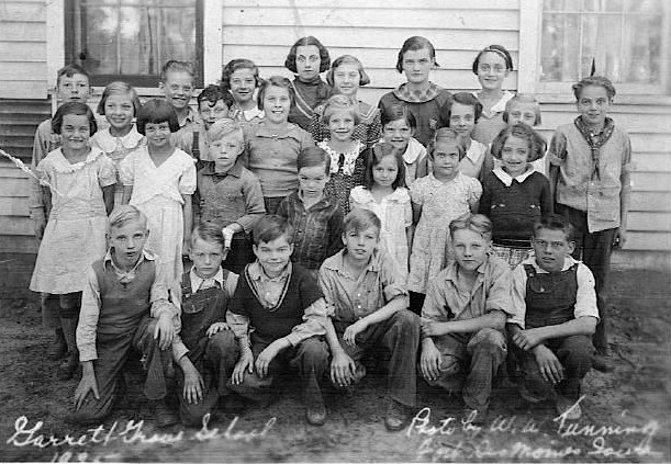 Garrett Grove School, 1935, Polk County, Iowa