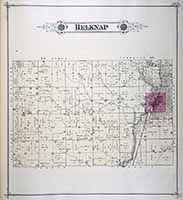Belknap Township Plat Map 1885