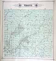 Grove Township Plat Map 1885