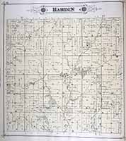 Hardin Township Plat Map 1885