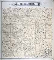 Hazel Dell Township Plat Map 1885