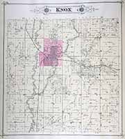 Knox Township Plat Map 1885