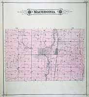 Macedonia Township Plat Map 1885