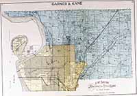 Garner and Kane Townships Plat Map 1900