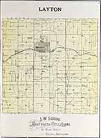 Layton Township Plat Map 1900