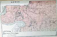 Lewis Township Plat Map 1900