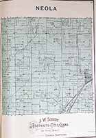 Neola Township Plat Map 1900