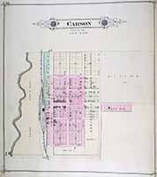 Town Map of Carson 1885
