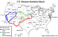 Mormon Ballion March Map by Brian Cole